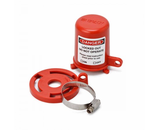 BASE COVER PLUG VALVE LOCKOUT 7/8" RED Priz Valf Kilidi BASE COVER PLUG VALVE LOCKOUT 7/8" RED Priz Valf Kilidi