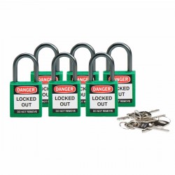 Compact safe padlock 25mm Sha KD Green/6 Güvenlik Asma Kilitleri — Kompakt