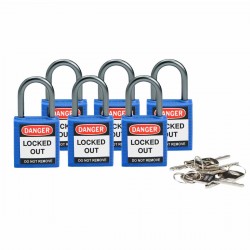 Compact safe padlock 25mm Sha KD Blue/6 Güvenlik Asma Kilitleri — Kompakt