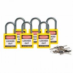 Compact safe padlock 25mm Sha KD Yel/6 Güvenlik Asma Kilitleri — Kompakt