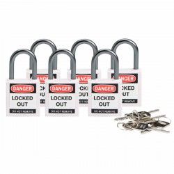 Compact safe padlock 25mm Sha KD White/6 Güvenlik Asma Kilitleri — Kompakt
