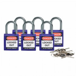 Compact safe padlock 25mm Sha KD Purpl/6 Güvenlik Asma Kilitleri — Kompakt