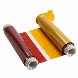 B85-R-220x60-KRBY-200P BBP85 Şerit — Siyah-kırmızı-mavi-sarı 220 mm ve 200 mm paneller