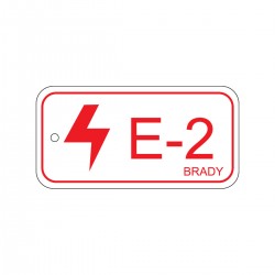 Energy tag-E-2-75x38mm-PP/25 Enerji Kaynağı Künyesi — Elektrik