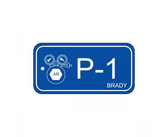 Energy tag-P-1-75x38mm-PP/25 Enerji Kaynağı Künyesi — Pnömatik