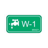 Energy tag-W-1-75x38mm-PP/25 Enerji Kaynağı Künyesi — Su