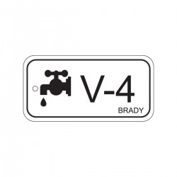 Energy tag-V-4-75x38mm-PP/25 Enerji Kaynağı Künyesi — Valf