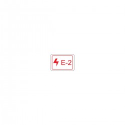 Energy tag-E-2-19x13mm-SA/100 Enerji Kaynağı Etiketi — Elektrik