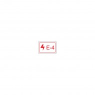 Energy tag-E-4-19x13mm-SA/100 Enerji Kaynağı Etiketi — Elektrik