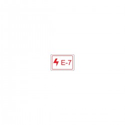 Energy tag-E-7-19x13mm-SA/100 Enerji Kaynağı Etiketi — Elektrik