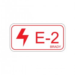 Energy tag-E-2-75x38mm-SA/5 Enerji Kaynağı Etiketi — Elektrik