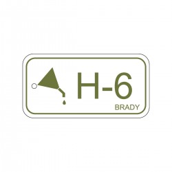 Energy tag-H-6-75x38mm-PP/25 Enerji Kaynağı Künyesi Hidrolik