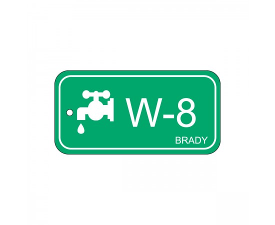 Energy tag-W-8-75x38mm-PP/25 Enerji Kaynağı Künyesi Su Energy tag-W-8-75x38mm-PP/25 Enerji Kaynağı Künyesi Su