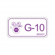 Energy tag-G-10-75x38mm-PP/25 Enerji Kaynağı Künyesi Gaz