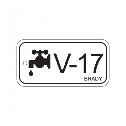 Energy tag-V-17-75x38mm-PP/25 Enerji Kaynağı Künyesi Valf