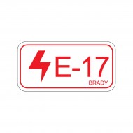 Energy tag-E-17-75x38mm-SA/5 Enerji Kaynağı Etiketi Elektrik