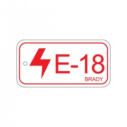 Energy tag-E-18-75x38mm-PP/25 Enerji Kaynağı Künyesi Kontrol Paneli