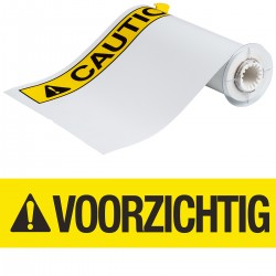B85-254x356-7569-VOORZICHTIG BBP85 Serisi Vinil ANSI CAUTION Etiketleri NL