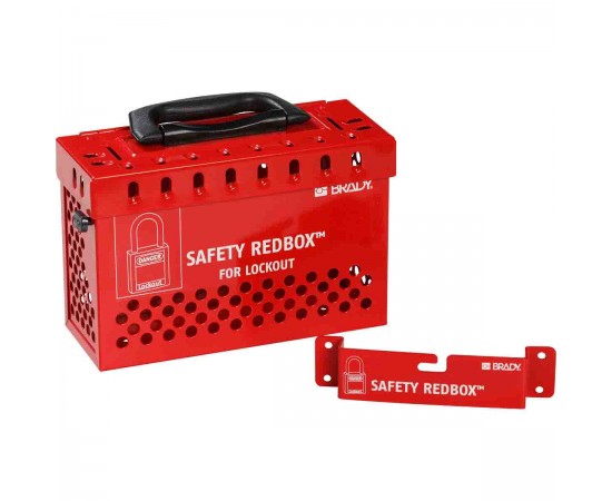 WALL-MOUNTABLE LOCKBOX W/ QUICK REL. RED Safety Redbox Grup Kilit Kutusu — Kırmızı WALL-MOUNTABLE LOCKBOX W/ QUICK REL. RED Safety Redbox Grup Kilit Kutusu — Kırmızı