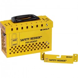 WALL-MOUNTABLE LOCKBOX W/ QUICK REL. YLW Safety Redbox Grup Kilit Kutusu — Sarı