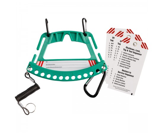 SAFETY LOCK & TAG CARRIER - GREEN Güvenlik Kilidi ve Etiket Taşıyıcısı Sistemi – Yeşil SAFETY LOCK & TAG CARRIER - GREEN Güvenlik Kilidi ve Etiket Taşıyıcısı Sistemi – Yeşil