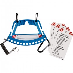 SAFETY LOCK & TAG CARRIER - BLUE Güvenlik Kilidi ve Etiket Taşıyıcısı Sistemi – Mavi
