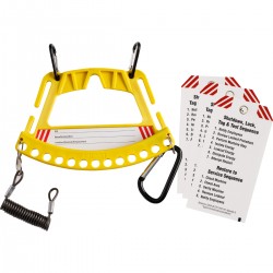 SAFETY LOCK & TAG CARRIER - YELLOW Güvenlik Kilidi ve Etiket Taşıyıcısı Sistemi – Sarı