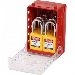 Compact Lock Box+6 Ylw Keyed-Alike Locks Son Derece Kompakt Kilit Kutusu + 6 Sarı KA Kilidi