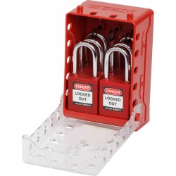 Compact Lock Box+6 Red Keyed-Alike Locks Son Derece Kompakt Kilit Kutusu + 6  Kırmızı KA Kilidi