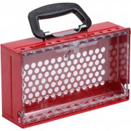 SLIMVIEW LOCK BOX, 12 PADLOCK, RED SlimView Grup Kilit Kutusu