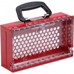 SLIMVIEW LOCK BOX, 12 PADLOCK, RED SlimView Grup Kilit Kutusu