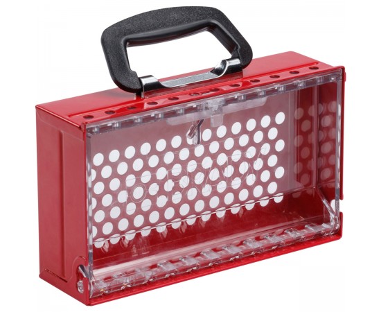 SLIMVIEW LOCK BOX, 12 PADLOCK, RED SlimView Grup Kilit Kutusu