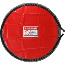 Solid Lockable Cover, Permit Required - Extra Large Kilitlenebilir Yekpare Kapak, İzin Gerekli — XL