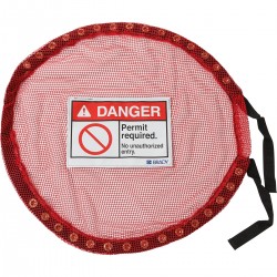 Lock Red Mesh Cover, Permit Req - Small Kilitli Kırmızı File Kapak, İzin Gerekli — S