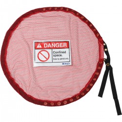 Lock Red Mesh Cover, Conf Space - Medium Kilitli Kırmızı File Kapak, Kapalı Alan — M