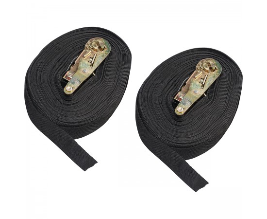 Ratchet Strap Set -  0.61-19.10m Lockable - Large Spanzet Seti — Genişlik 0,61 m - Uzunluk 19,10 m Kilitlenebilir — L
