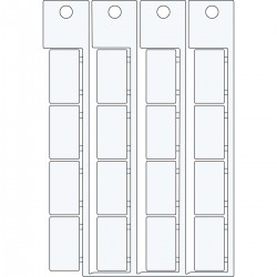 ADHESIVE TAG 15X27 WHITE 15x27 mm yapışkanlı etiket