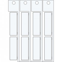 ADHESIVE TAG 15X49 WHITE 15x49 mm yapışkanlı etiket
