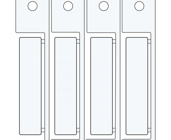 ADHESIVE TAG 15X67 WHITE 15x67 mm yapışkanlı etiket ADHESIVE TAG 15X67 WHITE 15x67 mm yapışkanlı etiket