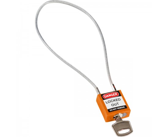 Compact Cable Padlock Orange 40cm KD Güvenlik Asma Kilitleri — Kompakt Kablo Compact Cable Padlock Orange 40cm KD Güvenlik Asma Kilitleri — Kompakt Kablo