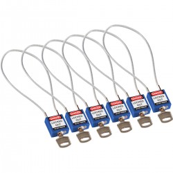 Compact Cable Padlock Blue 40cm KD/6PK Güvenlik Asma Kilitleri — Kompakt Kablo