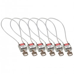 Compact Cable Padlock Grey 40cm  KD/6PK Güvenlik Asma Kilitleri — Kompakt Kablo