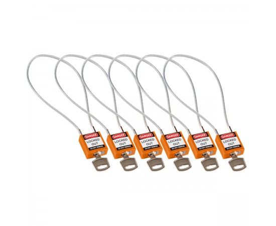 COMPACT CABLE PADLOCK ORANGE 40CM KD/6PK Güvenlik Asma Kilitleri — Kompakt Kablo COMPACT CABLE PADLOCK ORANGE 40CM KD/6PK Güvenlik Asma Kilitleri — Kompakt Kablo