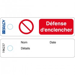 MITAG-P001-FR/50 Mini Etiket — Çalıştırmayın — FR