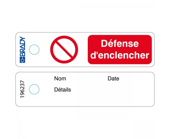 MITAG-P001-FR/50 Mini Etiket — Çalıştırmayın — FR MITAG-P001-FR/50 Mini Etiket — Çalıştırmayın — FR