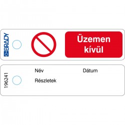 MITAG-P001-HU/50 Mini Etiket — Çalıştırmayın — HU