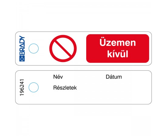 MITAG-P001-HU/50 Mini Etiket — Çalıştırmayın — HU MITAG-P001-HU/50 Mini Etiket — Çalıştırmayın — HU