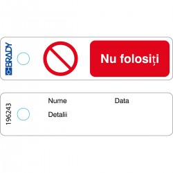 MITAG-P001-RO/50 Mini Etiket — Çalıştırmayın — RO