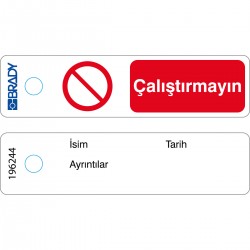 Loto Mini Tag Do not operate Turkish Mini Etiket — Çalıştırmayın — TK