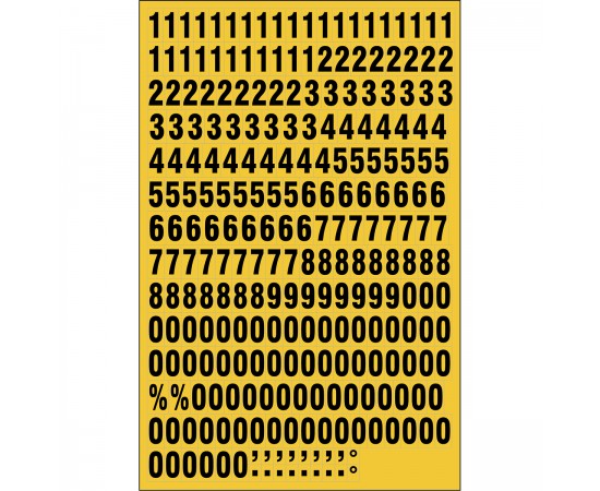 MAGNETIC NUMBERS YELLOW 18/23MM Bir yaprakta Mıknatıslı Sayılar MAGNETIC NUMBERS YELLOW 18/23MM Bir yaprakta Mıknatıslı Sayılar